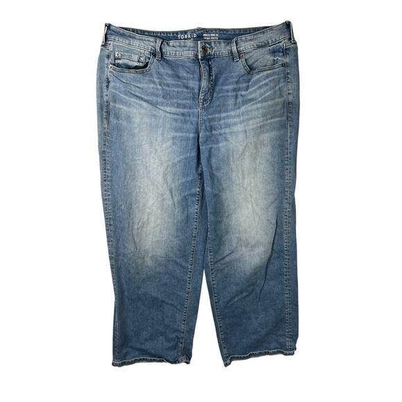 torrid Denim - Torrid Perfect Wide Leg Jeans Vintage Stretch Denim Mid Rise 18R Plus